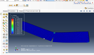آموزش شبیه سازی مدل ترک کششی در آباکوس